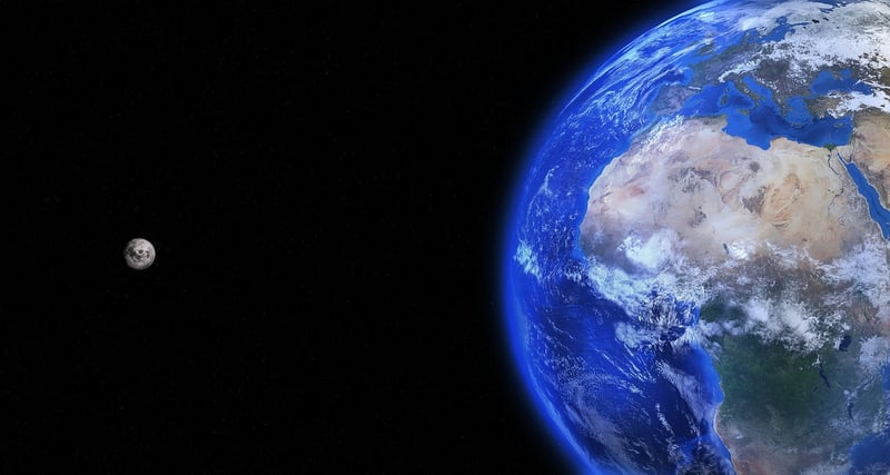 Moon and Universe